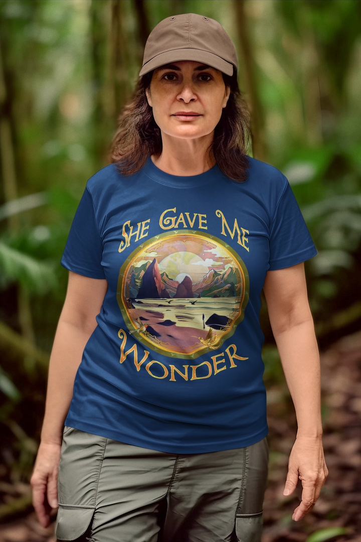 SHE gave me Wonder, Pacific beach, Mother nature, unisex t-shirt