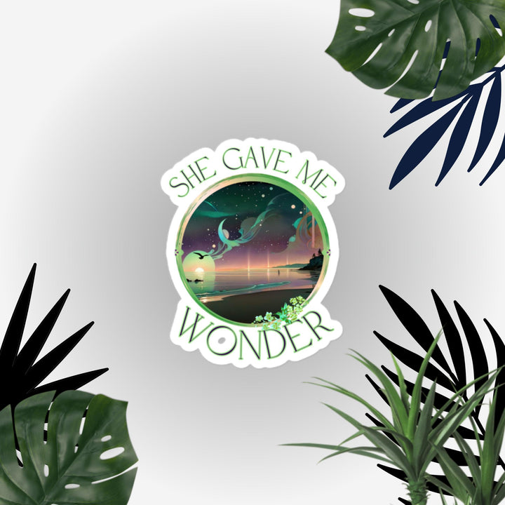 She gave Me Wonder, Deco beach dawn, Bubble-free stickers