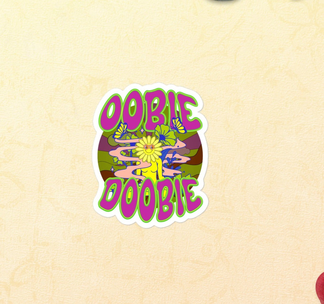 Oobie Doobie, Psychedelic, Bubble-free stickers