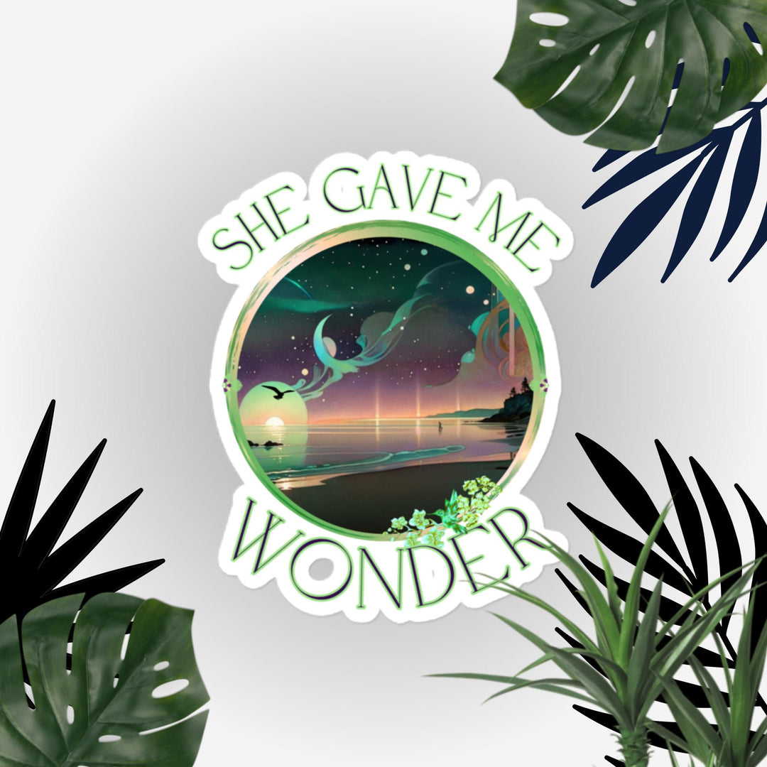 She gave Me Wonder, Deco beach dawn, Bubble-free stickers