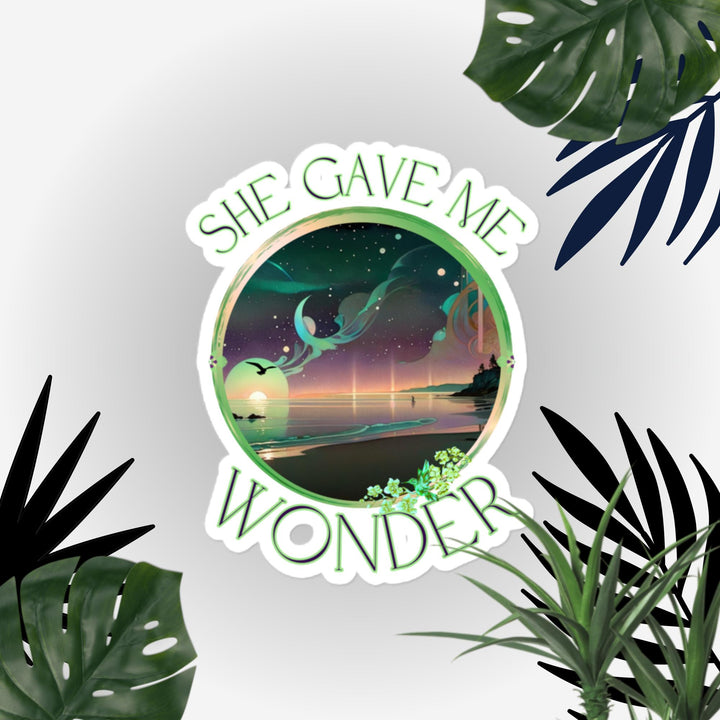 She gave Me Wonder, Deco beach dawn, Bubble-free stickers