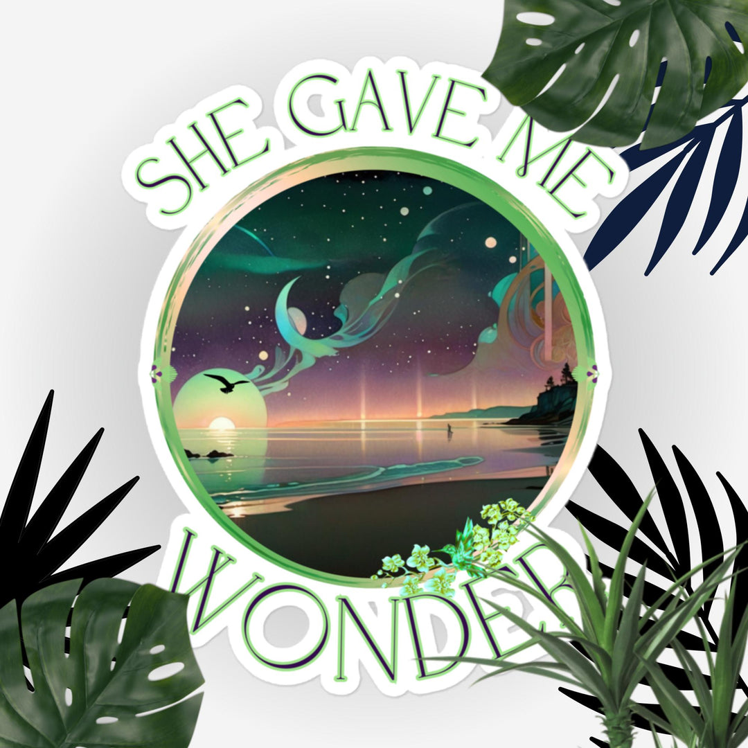 She gave Me Wonder, Deco beach dawn, Bubble-free stickers