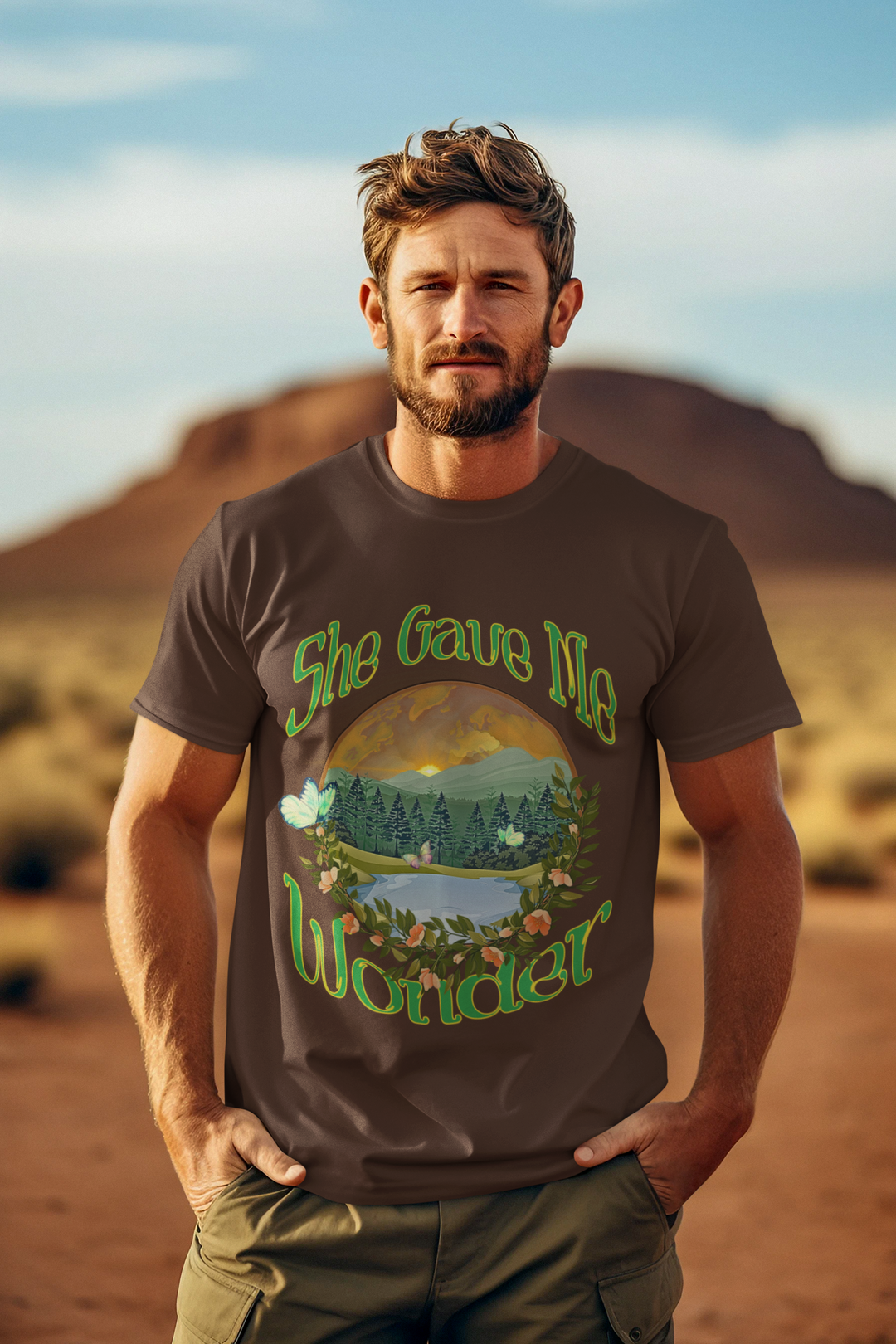 SHE gave me Wonder, Mother nature, Unisex t-shirt